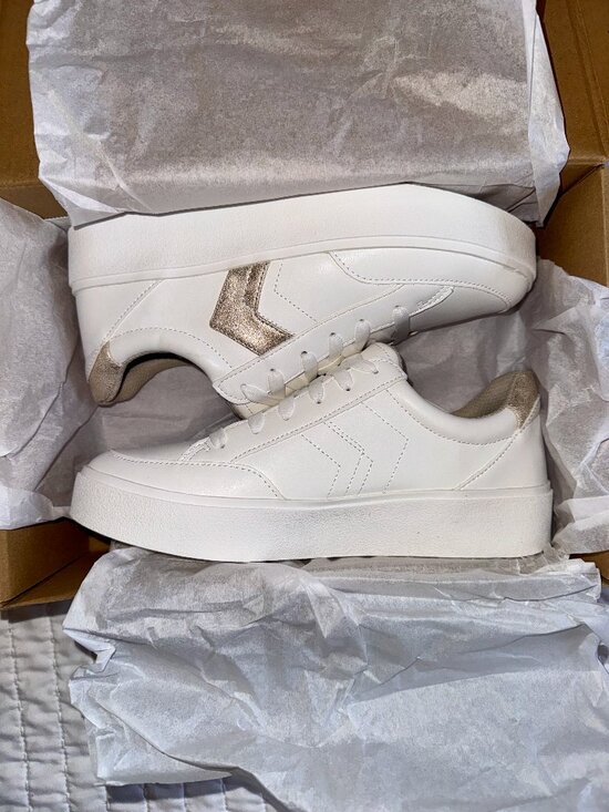 Dr. Scholl's Shoes - Dr. Scholl’s Madison Lace Sneakers White Gold Women’s Size 8M New in Box